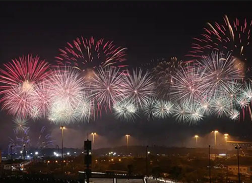 乌兰县焰火晚会